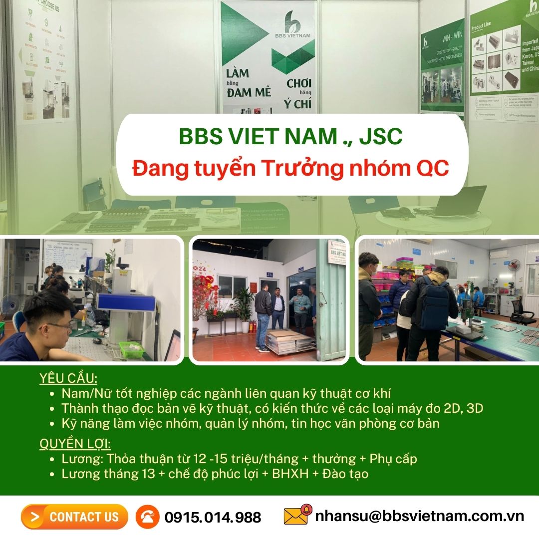 ĐANG TUYỂN TRƯỞNG NHÓM QC